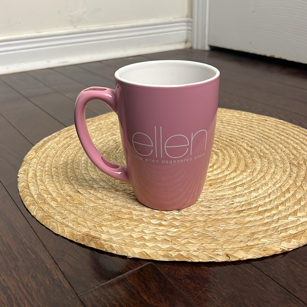 The Ellen Degeneres TV Show Pink Collectible Coffee Mug Tea Cup